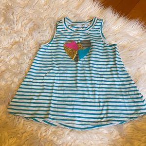 Striped heart tank